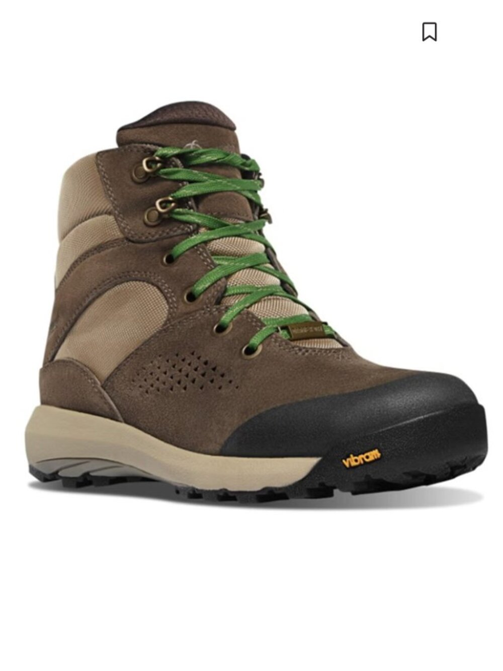 Danner Women's Inquire Mid Textile Lace-Up Hiker Work Boots Brown Cactus 8M $180